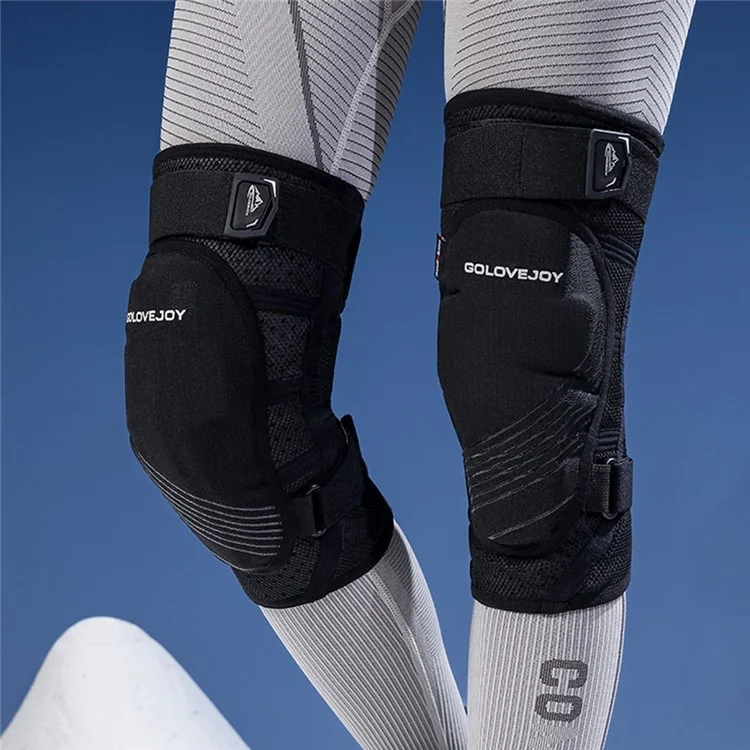 Ginocchiera GOLOVEJOY HX37 per sci all'aperto, ciclismo, assorbimento degli urti, protettore per ginocchia in EVA, taglia L