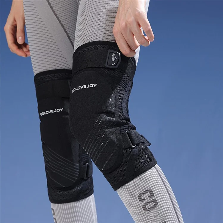 Ginocchiera GOLOVEJOY HX37 per sci all'aperto, ciclismo, assorbimento degli urti, protettore per ginocchia in EVA, taglia L