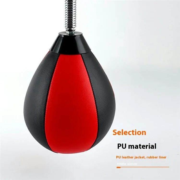 Bola de Boxe JX-158 Montada na Parede, Bola de Velocidade Inflável em Forma de Pera para Artes Marciais Sanda