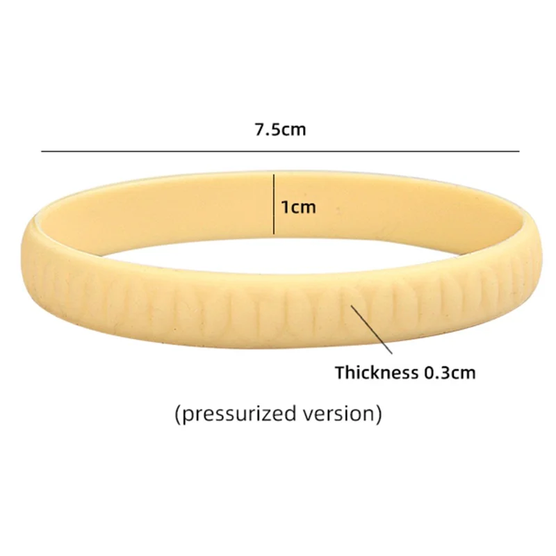 032 Pressurized Patella Strap Silicone Knee Support Pain Relief Band for Basketball Running Sports - Nude