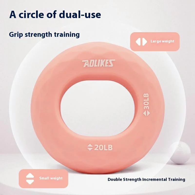 AOLIKES 3502 Hand Strengthener Grip Ring Strength Trainer Ring Silicone Squeezer Gripper - Blue