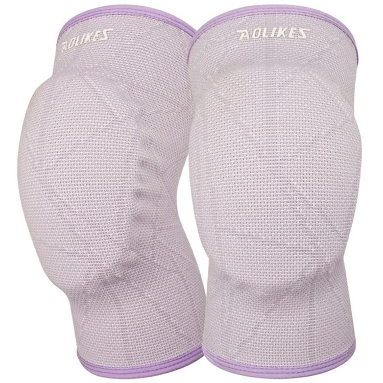 AOLIKES 0200 1 Par de Joelheiras de Proteção para Ciclismo, Futebol, Dança, Yoga - Antichoque, Proteção de Joelho - Roxo Tamanho P