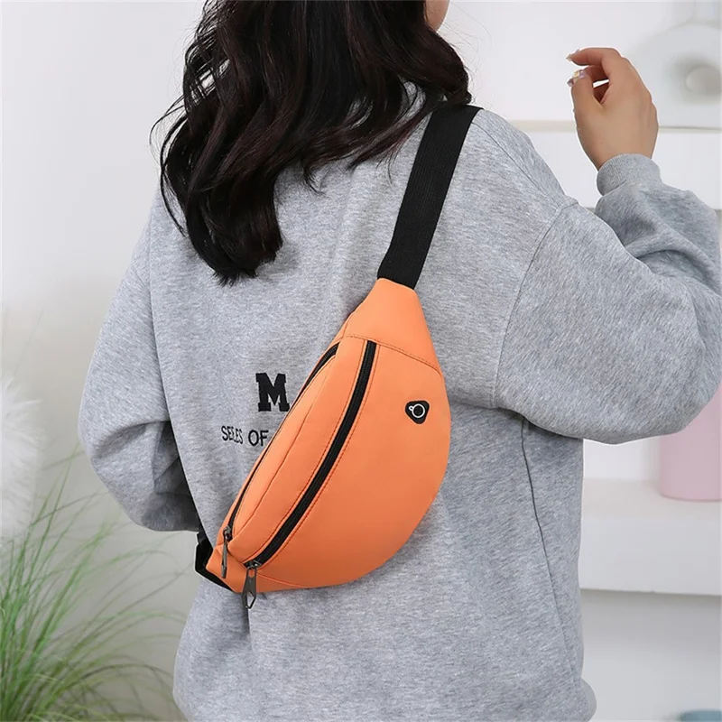 Bolsa Transversal Unissex de Ombro Único, Casual, Impermeável em Tecido Oxford, para Ciclismo / Rua / Viagem - Preto