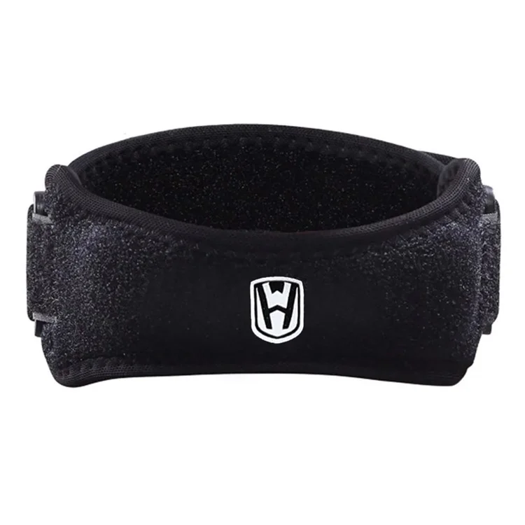 WOSWEIR KN0163 1 Genouillère Ajustable avec Sangle de Support Rotulien pour Hommes et Femmes - Prévention des Blessures Sportives - Noir
