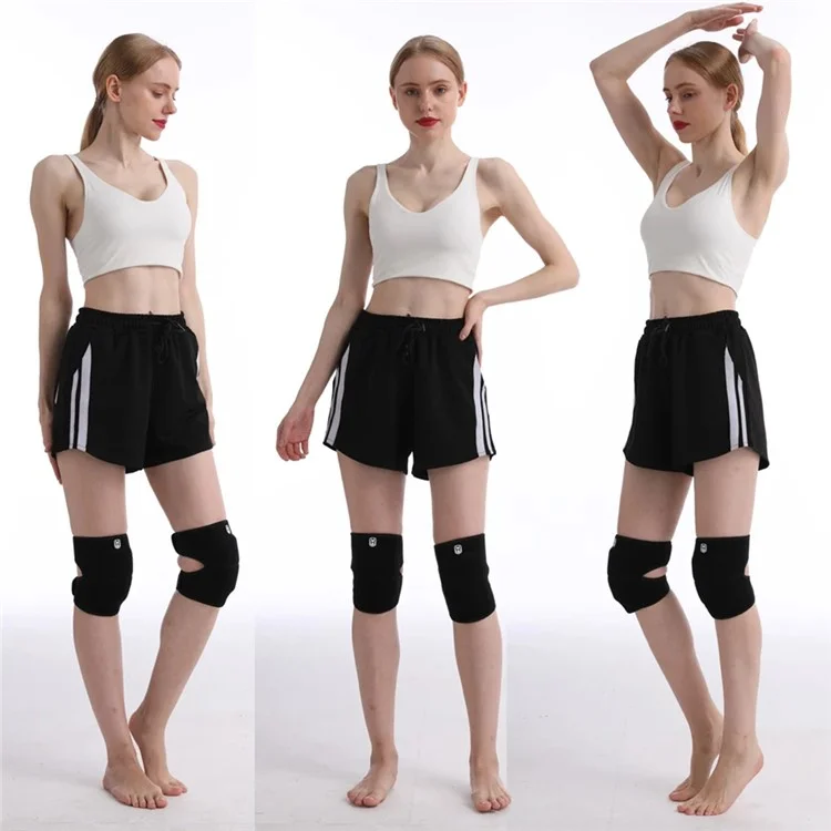 WOSWEIR KN0182 1 Pièce Genouillère Épaissie en Éponge Équipement de Protection Sportif Taille S - Noir