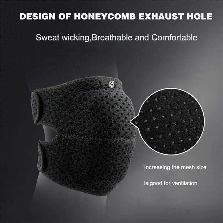 WOSWEIR KN0182 1 Pièce Genouillère Épaissie en Éponge Équipement de Protection Sportif Taille S - Noir