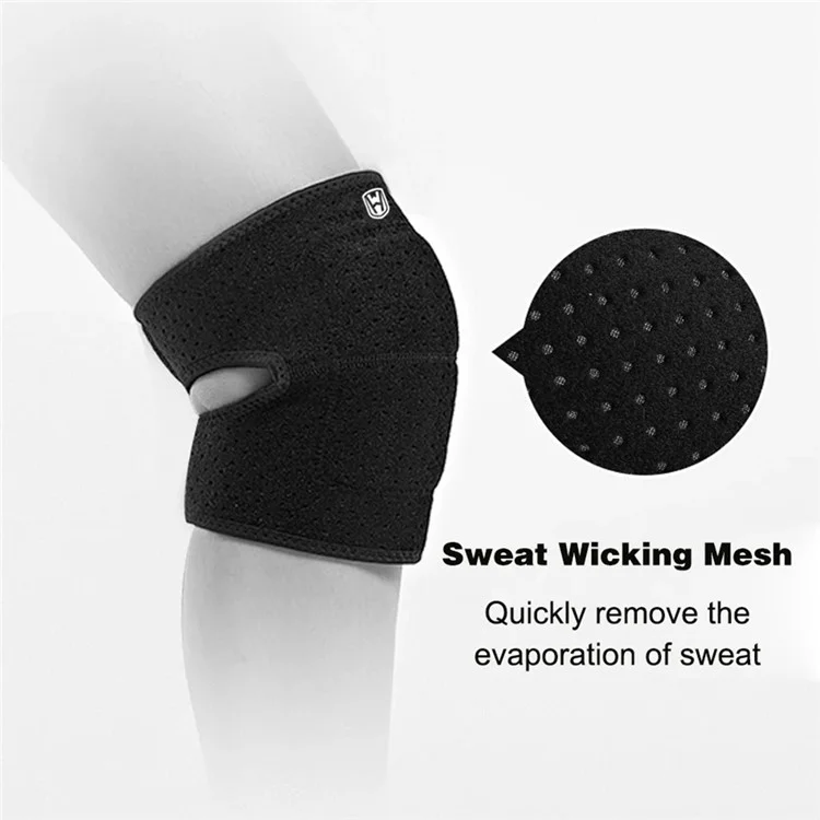 WOSWEIR KN0182 1 Pièce Genouillère Épaissie en Éponge Équipement de Protection Sportif Taille S - Noir