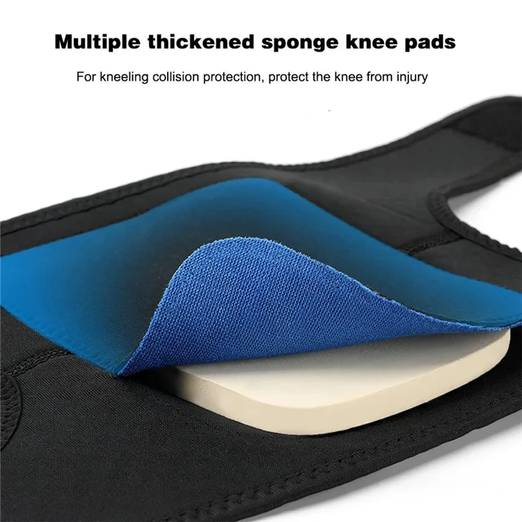 WOSWEIR KN0182 1 Pièce Genouillère Épaissie en Éponge Équipement de Protection Sportif Taille S - Noir