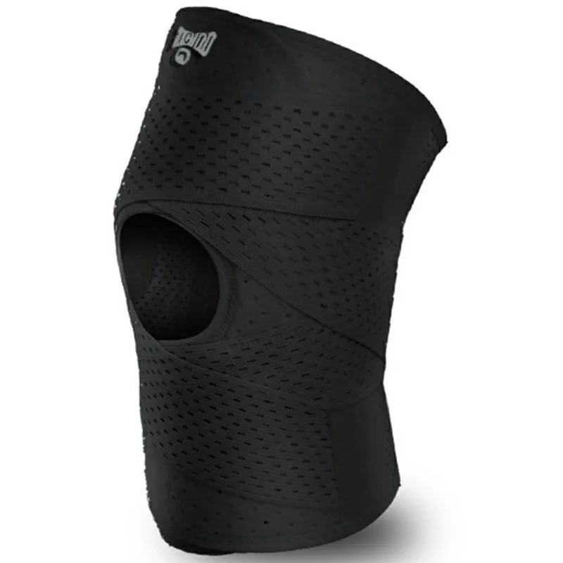 GOUNOD HJ061 1Pc Breathable Knee Brace Meniscus Protection Patella Support Compression Sport Running Knee Guard - Black S