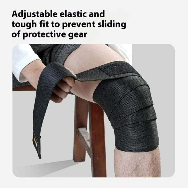 GOUNOD HJ062 1Pc Knee Support Compression Wrap Fitness Weightlifting Powerlifting Squat Knee Brace - M