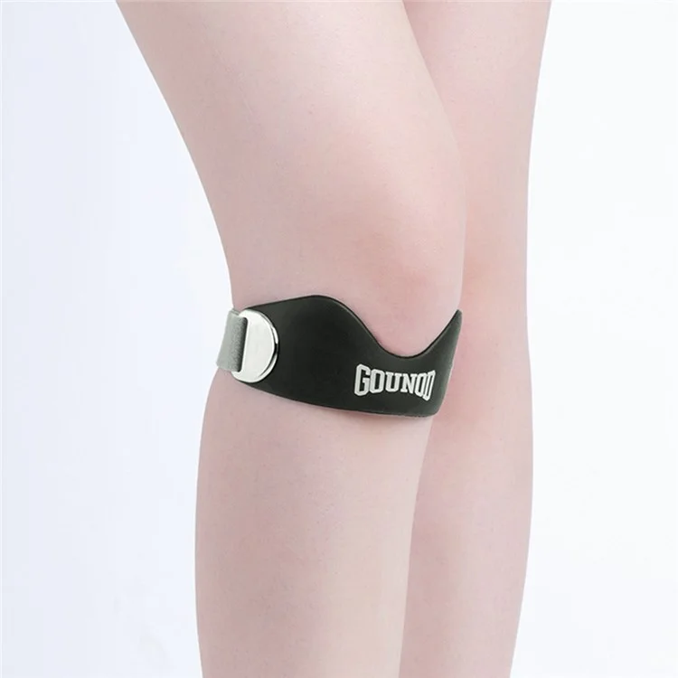 GOUNOD BGD001 1 Paire Genouillère de Protection Professionnelle pour Basket, Course et Cyclisme - Noir
