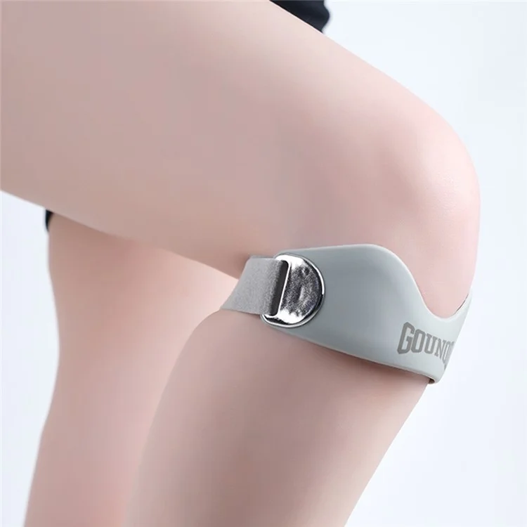 GOUNOD BGD001 1 Stück Professioneller Patella-Riemen für Basketball, Laufen, Radfahren, Meniskus-Schutz Sportliche Knieschützer - Schwarz