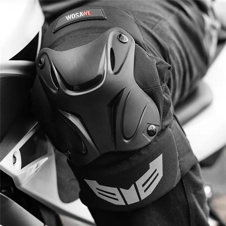 WOSAWE BC335 Motorcycle Knee Pads Protective Gear EVA Cushioning Off Road Leg Guards for Outdoor Sports
