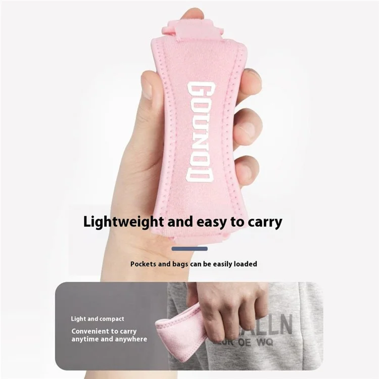GOUNOD HJ089 1 Pezzo Fascia Tutore per Ginocchio Supporto Rotuleo Unisex Sport Corsa Fitness Protezione Compressiva Ginocchiera - Rosa