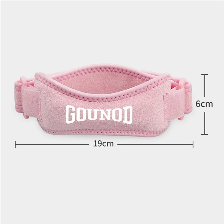 GOUNOD HJ089 1 Paire Genouillère de Soutien Rotulien Mixte Sports Course Running Fitness Protection Compression - Noir