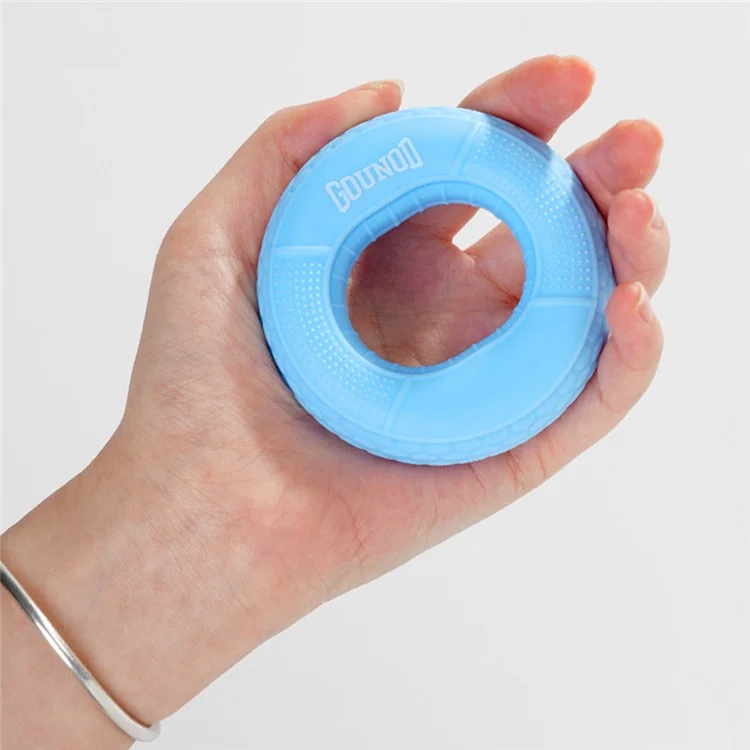 GOUNOD SK014 Fortalecedor de Preensão de Silicone Anel de Exercício para Mãos Alívio de Estresse e Treinamento de Força - Azul / 40-50 LB