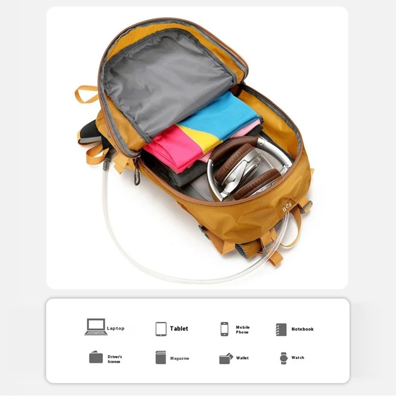 AZELA A13805 Hiking Camping Travel 30L Lightweight Backpack Water Resistant Nylon Outdoor Daypack - Grey