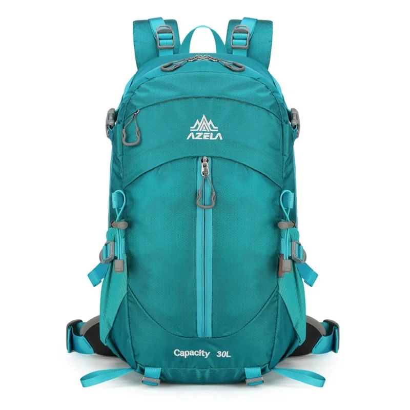 AZELA A13805 Hiking Camping Travel 30L Lightweight Backpack Water Resistant Nylon Outdoor Daypack - Blue