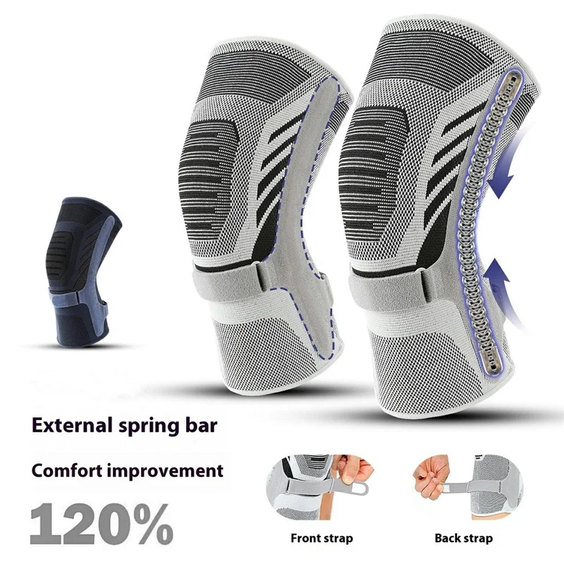 VILICO AB159 Sportliche Kniebandage zum Laufen, Fitness und Radfahren - Atmungsaktive Patella-Schutz Gelenkmanschette - Blau / M