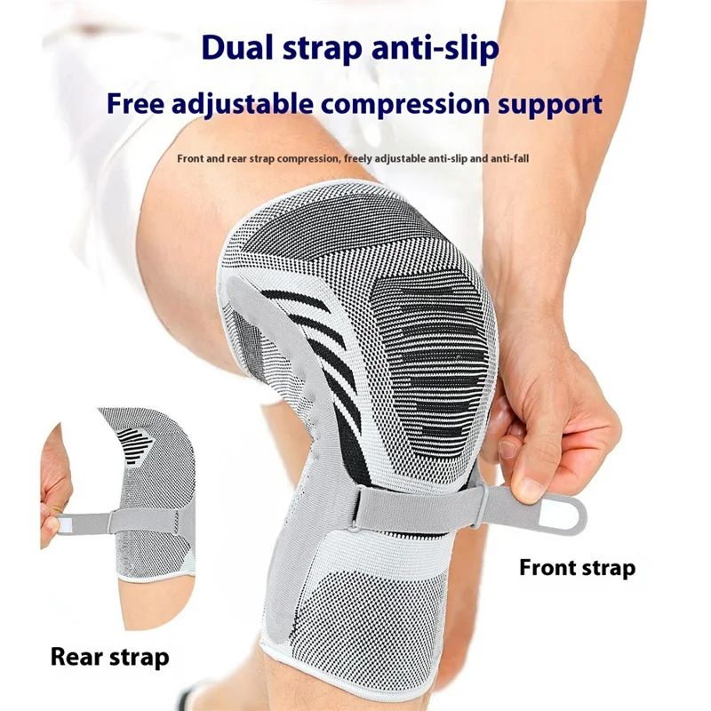VILICO AB159 Sportliche Kniebandage zum Laufen, Fitness und Radfahren - Atmungsaktive Patella-Schutz Gelenkmanschette - Blau / M