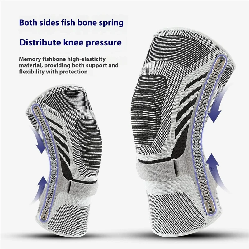 VILICO AB159 Sportliche Kniebandage zum Laufen, Fitness und Radfahren - Atmungsaktive Patella-Schutz Gelenkmanschette - Blau / M