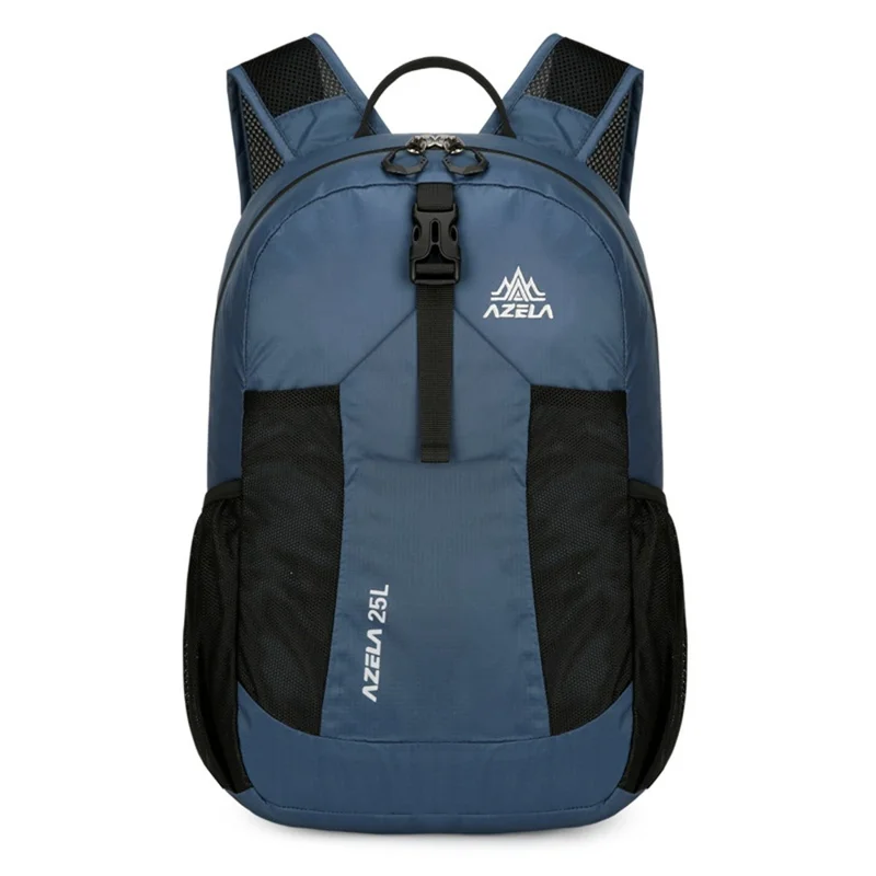 AZELA A1341 Lightweight Foldable Backpack Waterproof Nylon Shoulder Bag for Outdoor Hiking Camping - Dark Blue