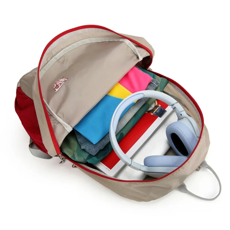 AZELA A1341 Lightweight Foldable Backpack Waterproof Nylon Shoulder Bag for Outdoor Hiking Camping - Dark Blue