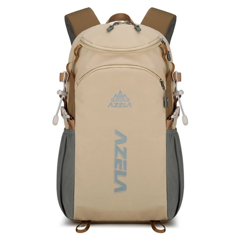 AZELA A1323 Large Capacity Lightweight Outdoor Sports Backpack Waterproof Nylon Hiking Daypack - Khaki
