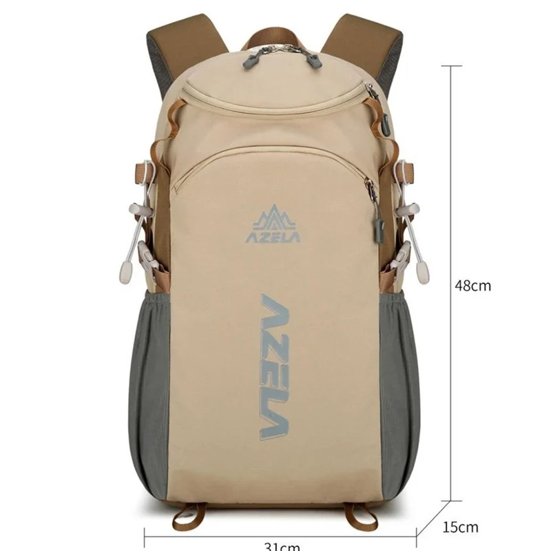 AZELA A1323 Mochila Deportiva de Gran Capacidad Ligera para Exteriores, Impermeable de Nailon para Senderismo - Azul Bebé