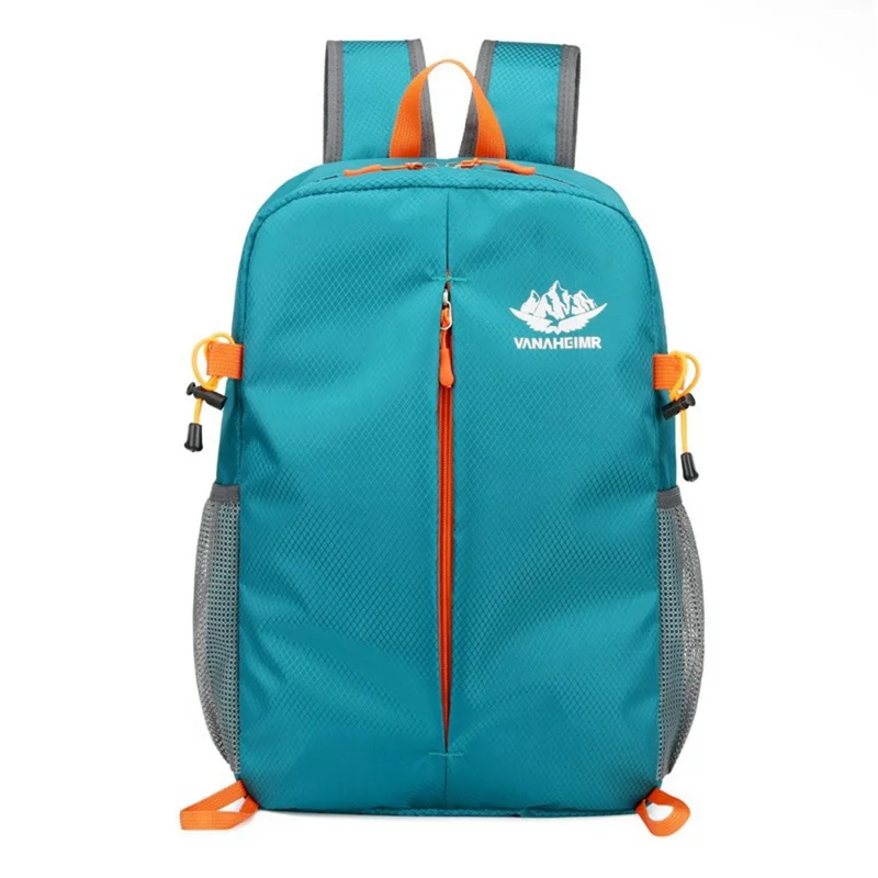 VANAHEIMR 528 Foldable Hiking Backpack Lightweight Polyester Laptop Storage Outdoor Travel Bag - Lake Blue