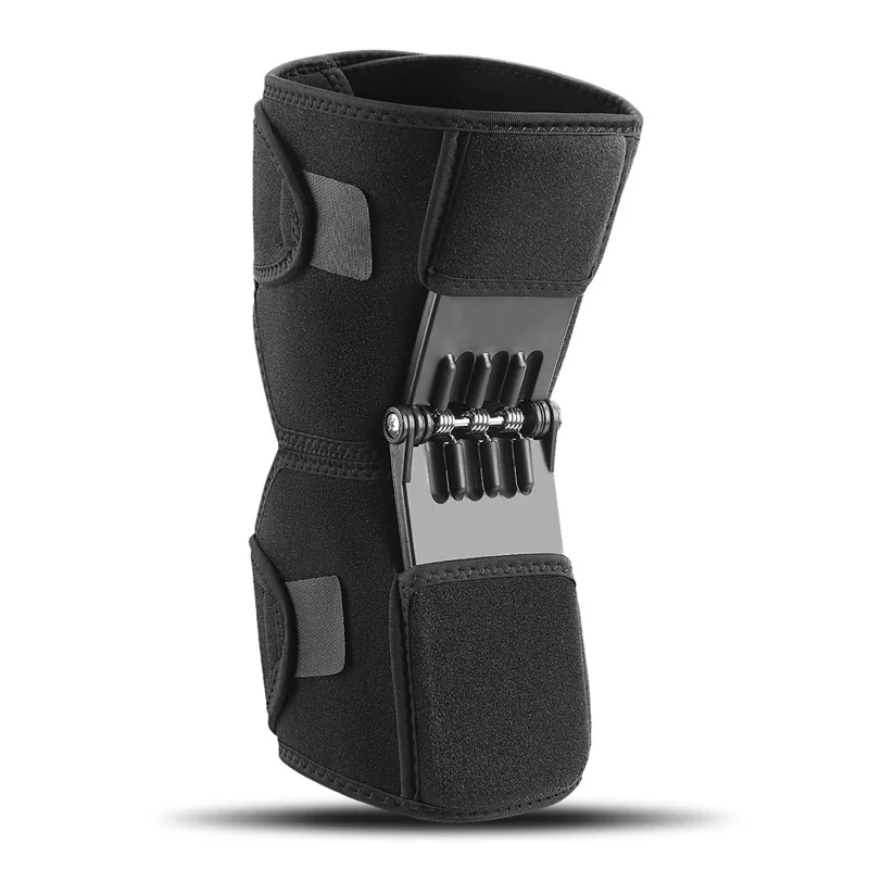 AB185 1 Stück Knie-Gelenk-Stützbandage Outdoor Wandern Sport Patella Schutz Verstellbare Kompressionsschiene - Schwarz