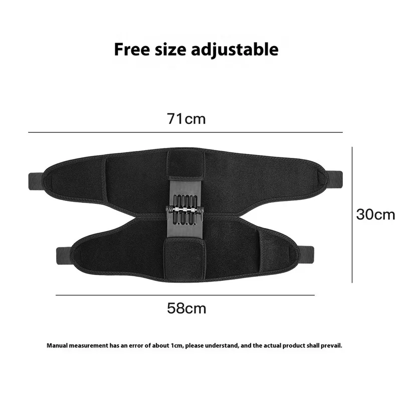 AB185 1 Stück Knie-Gelenk-Stützbandage Outdoor Wandern Sport Patella Schutz Verstellbare Kompressionsschiene - Schwarz
