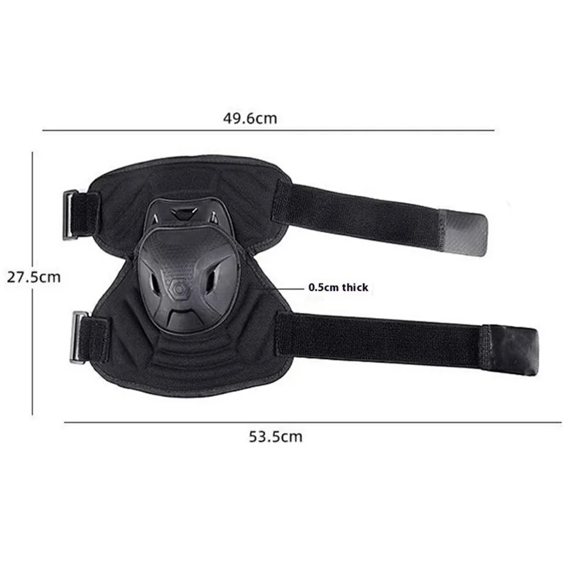 123 1Pc Impact Resistant Dual PP Shell Knee Brace EVA Paddding Knee Guard pour le cyclisme en extérieur - Rose