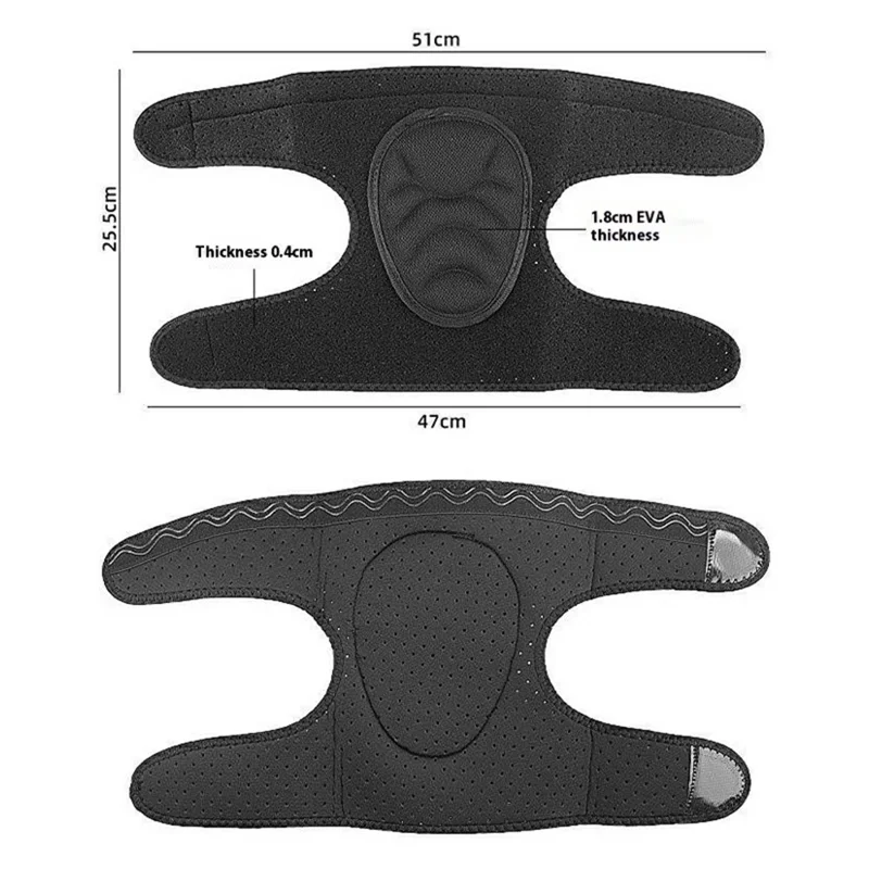 120 1Pc Knee Pad Soft Lined Adjustable Kneecap for Sports, Free Size