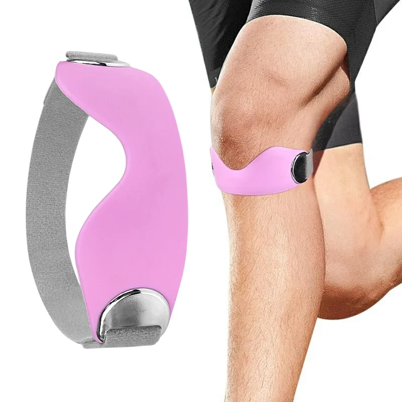 1PC 111 Sports Bone Band Patellar Tendon Support Strap Adjustable Non-Slip Knee Brace for Pain Relief / Arthritis / Tendonitis - Purple