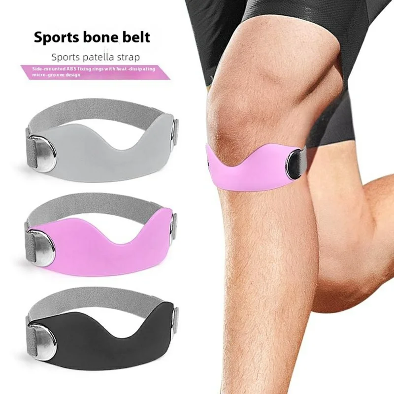 1PC 111 Sports Bone Band Patellar Tendon Support Strap Adjustable Non-Slip Knee Brace for Pain Relief / Arthritis / Tendonitis - Purple