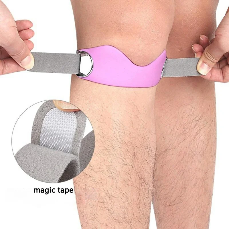 1PC 111 Sports Bone Band Patellar Tendon Support Strap Adjustable Non-Slip Knee Brace for Pain Relief / Arthritis / Tendonitis - Purple