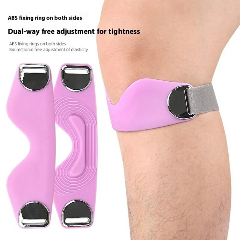 1PC 111 Sports Bone Band Patellar Tendon Support Strap Adjustable Non-Slip Knee Brace for Pain Relief / Arthritis / Tendonitis - Purple