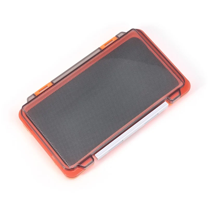 LEOFISHING 28342 ABS Artificial Fly Lures Fishing Flies Storage Box Fishing Lure Organizer Waterproof - Orange