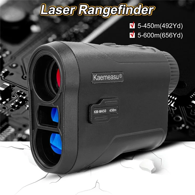 KAEMASU Recarregável Telescópio Laser Rangefinder Distância Medidor De Distância Para Caça De Golfe - KM-M450