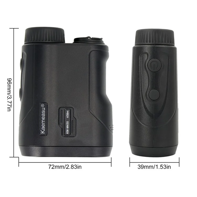 KAEMEASU Rechargeable Telescope Laser Rangefinder Distance Meter for Golf Hunting - KM-M450