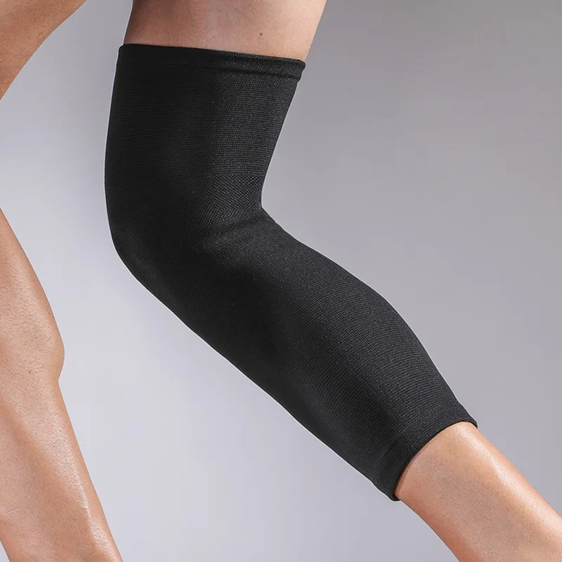 VBOSI 0467V 1Pc XL Size Full Knee Sleeve Long Compression Leg Brace 3D Knitted Knee Protector for 50-60cm Leg Circumference - Black