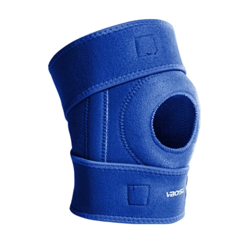 VBOSI 3538V 1Pc Knee Brace Support Compression Sleeve Shock Absorption Patella Protector for Sports  /  Outdoor Activities - Blue