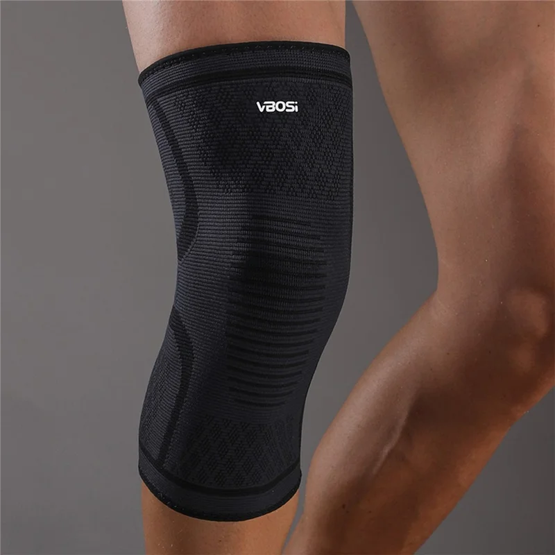 VBOSI 1167V 1Pc L Taille 3D Tricot Élastique Manchon de Genou pour 40-50cm Circonférence de Jambe Sports Protecteur Genouillère Support - Orange