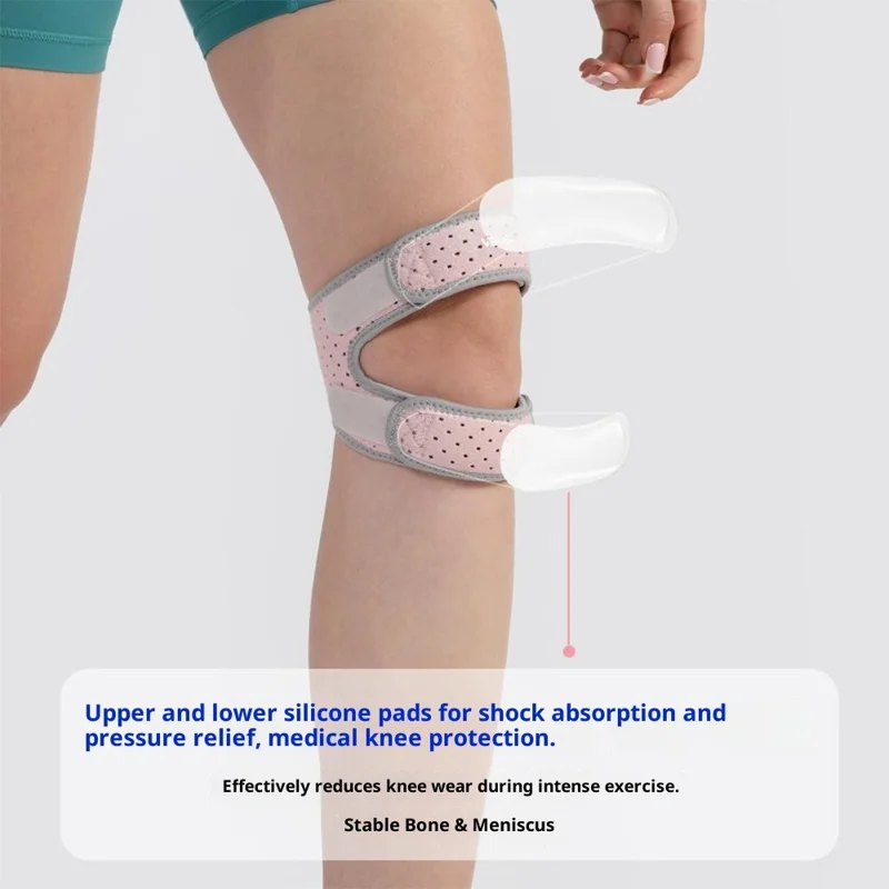 VBOSI 4638V 1Pc Knee Brace Summer Thin Breathable Compression Support for Cycling / Jump Rope / Outdoor Sports - Black