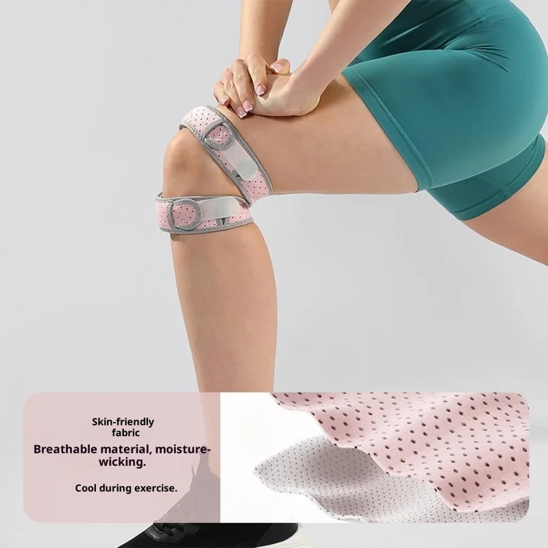 VBOSI 4638V 1Pc Knee Brace Summer Thin Breathable Compression Support for Cycling / Jump Rope / Outdoor Sports - Black