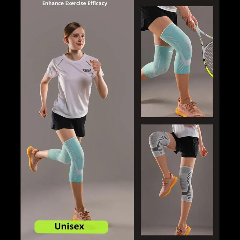 VBOSI 3877V 1Pc M Size Knee Brace Support Compression Sleeve for Basketball / Running / Cycling - Black  /  Orange