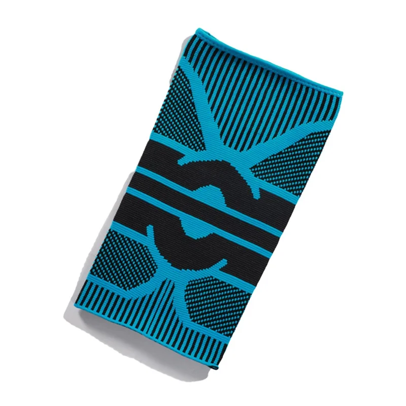 VBOSI 0877V 1Pc Summer Thin Knee Sleeve for 30-45cm Waist 3D Knitted Breathable X-Shaped Compression Knee Support - M  /  Lake Blue