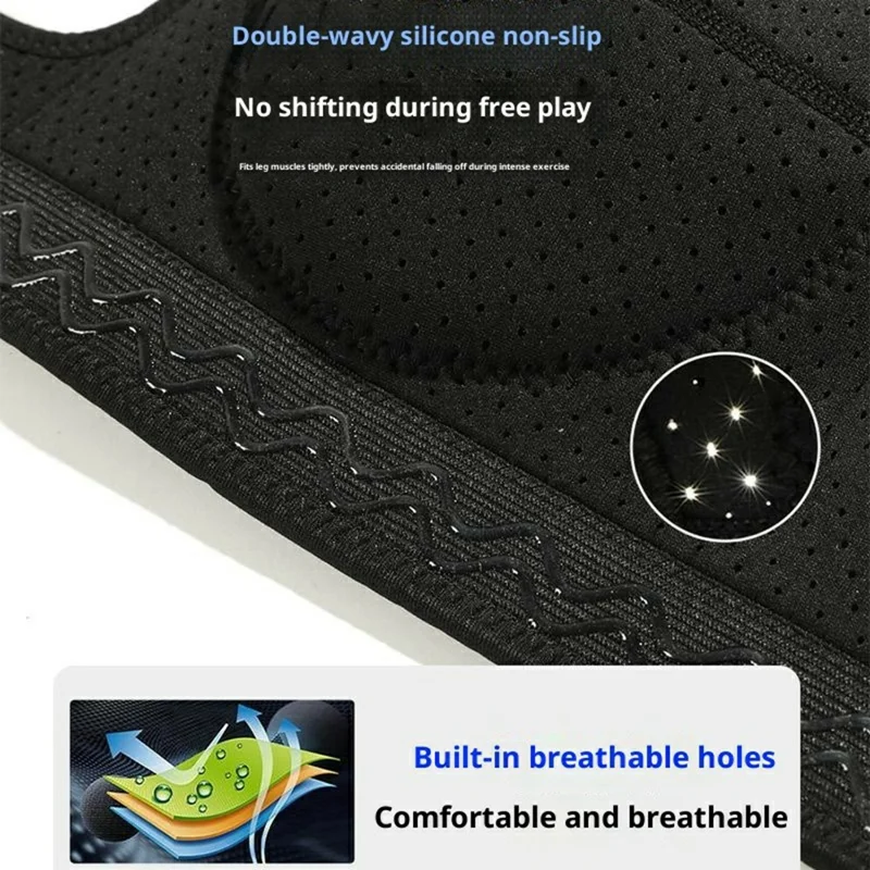 VBOSI 8538V 1 Pair Size L Anti Slip Knee Pads for Volleyball Basketball Shock Absorption Turtle Shell Knee Brace - Black