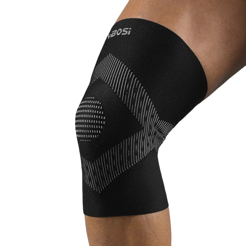 VBOSI 2287V 1Pc M Taille 3D Ménisque Protection Genouillère pour 35 - 42cm Rotule Absorbant les Chocs Compression Genouillère - Noir